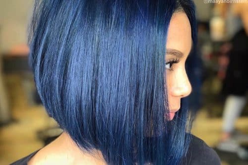 Blue black hair colors