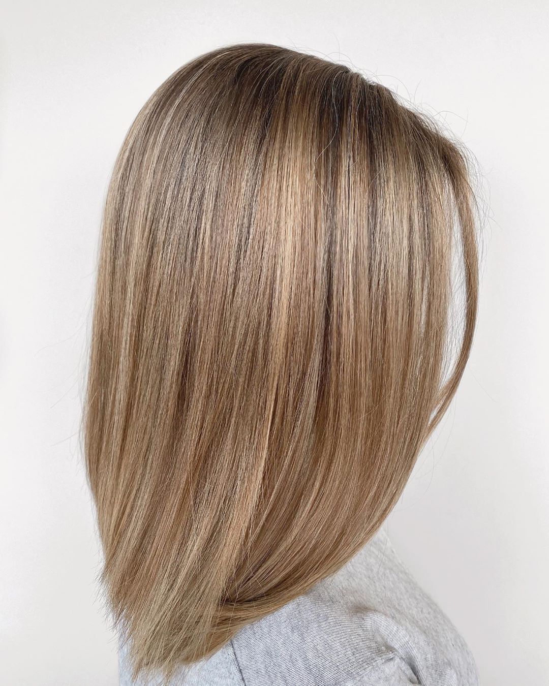 Honey Blonde on Shoulder-Length Hair