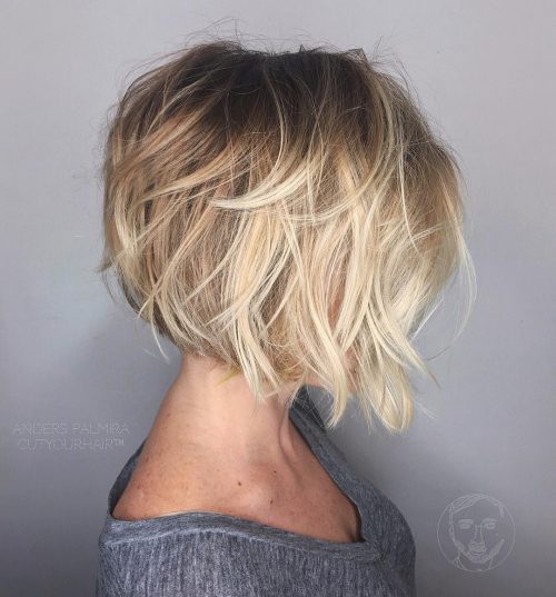 short and tousled for fine hair